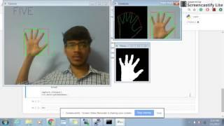 Hand Gesture Recognition : OpenCV + Python (Code Available)