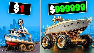 $1 to $1,000,000 Boat Car in GTA 5