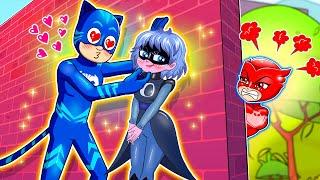 Catboy X Luna Girl Kissed - Luna Girl, He is My Boyfriend !? - Catboy's Life Story - PJ MASKS 2D