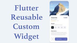 Flutter Reusable Custom Widgets | Reuse Buttons & Components