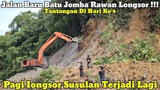 Jalan Baru Rawan Longsor || Pagi Ini Longsoran Susulan Terjadi Lagi Di Batu Jomba