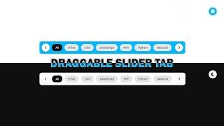 Create A Draggable Slider Tab With HTML, CSS & JavaScript @NikhilsCode