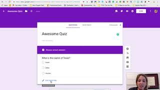 New Quiz Assignment in Google Classroom