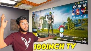 Playing PUBG on 100 inch TV @ ₹11,999 | ZEBRONICS ZEB PIXAPLAY 22 Unboxing & Review