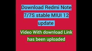 Xiaomi Redmi Note 7/7S gets stable MIUI 12 update in India #redminote7 #redminote7s