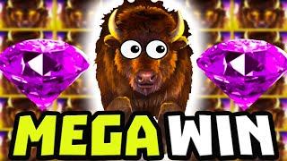 BUFFALO RISING MEGAWAYS  SLOT PAYING MEGA BIG WINS  OMG THIS BONUS PAYED HUGE‼️