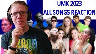 THE BEST SELECTION!? Reaction To All 7 Finland UMK 2023 Songs