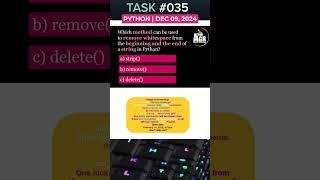#py-Task035 - Python Quick Tips: Removing Whitespace from Strings in Python 
