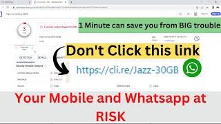 How hacker can hack your mobile | (Malicious link in whatsapp message | Cybersec stay safe online)