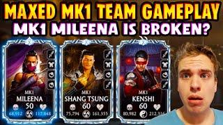 MK Mobile. MAXED MK1 Team With MK1 Mileena. Is She Really Good? Broken Passive?