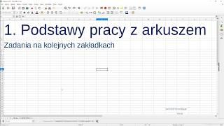 1. Arkusz kalkulacyjny CALC - podstawowe obliczenia, kreator funkcji, zakresy danych