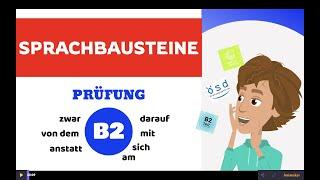 Sprachbausteine B2 I TELC B2 I Deutsch B2 Grammatik I Deutsch kostenlos lernen | Goethe B2
