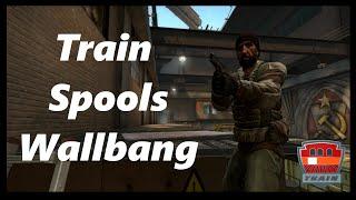 CSGO: How to Wallbang a Player at Spools on Train