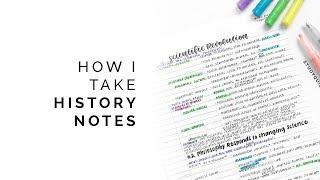 how to take history notes  color-coding, effective summaries, and more!