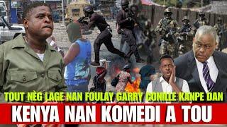 Garry Conille di lap rezoud problem Bandi yo, lapolis ak Kenya Pral deplwaye, men Travay la difisil