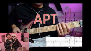 APT | ROSÉ & Bruno Mars (Playthrough +Guitar lesson with TABS)