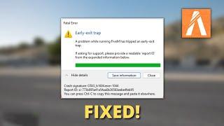 Fivem How To Fix Early-exit trap | Fatal Error