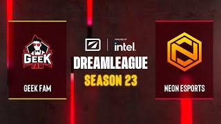 Dota2 - Geek Fam vs Neon Esports - Game 1 - DreamLeague Season 23 - CQ - SEA