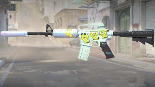 CS2 Updated MOUZ Stockholm Gold Sticker - M4A1 Printstream + 4x MOUZ Gold Stockholm Sticker