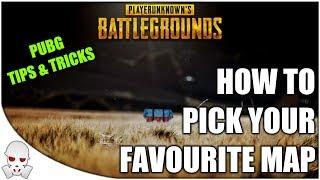HOW TO CHOOSE MAP - PUBG Tips and Tricks