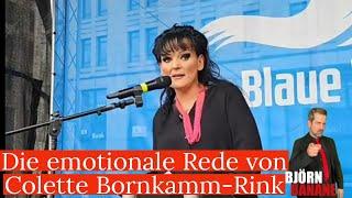 Die emotionale  Rede von Colette Bornkamm-Rink in Dresden.
