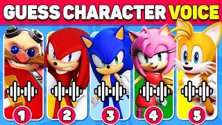 Guess The Voice |  SONIC The Hedgehog Edition | Knuckles, Miles, Sonic, Doctor Eggman, Amy Rose