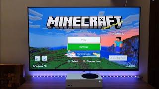 Minecraft Gameplay Xbox Series S (4K HDR Upscaling) 28 Chunks