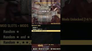 Rolling A Anti Armor 50 limb 15 reload Railway Rifle #fallout76 #fallout #bethesda #gaming #shorts