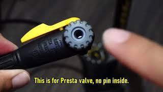 How to Inflate Presta Valve Tire using Topeak Joeblow!