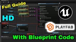 Unreal Engine with Playfab Plugin Free User Database + Multiplayer Game Hosting with Blueprint Code