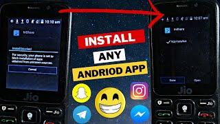 install any Android app in jio phone custom rom. | enable unknown sources in jio phone #jiophone