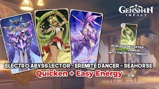 [Quick Energy Refill] Electro Abyss Lector - Eremite Ring Dancer | Genshin Impact TCG Gameplay