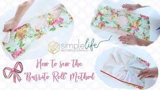 How to sew the burrito roll method for a lined tank bodice / top