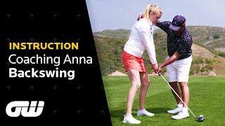 The PERFECT BACKSWING Explained | Michael Campbell Tips | Coaching Anna | Golfing World