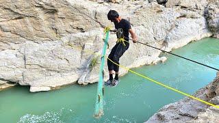 Fishing in the roaring river  nomadic life and selling fish 