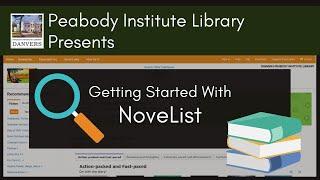 Database tutorial for NoveList Plus | Peabody Institute Library, Danvers [cc]