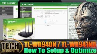 Best settings for the TP-Link TL-WR940N router | improve Wi-Fi coverage TP-Link TL-WR940N router