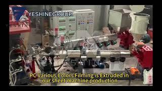 PC Various Colors Filming is Extruded in our sheet machine production. #sheetmachine#luggage