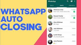 How to Fix Whatsapp is Closing Automatically when Opening on Any Android Phone 2024