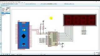 STM32 Blue Pill with TM1637 display - Proteus Simulation