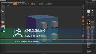 ZBrush ZModeler Polygon Actions - Poly Insert NanoMesh