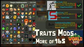 3 Best Traits Mods, Extra Traits, Super Traits, Traits Unlocked, WorldBox. Over 165 Traits.