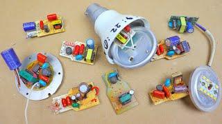 3 useful ideas for old led bulb board | Parts reuse idea