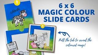 Top Reveal Magic Slider Card | Fun at the Farm!