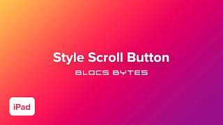 How to Style the Scroll to Top Button -  iPad