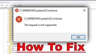 The Request Is Not Supported Error in Windows 11/10 [Solution]