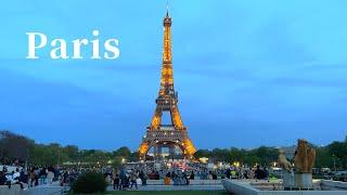 [4K]  Paris Walk: Tour Eiffel, Arc de Triomphe, Champs-Élysées, Seafood at Pedra Alta 2022