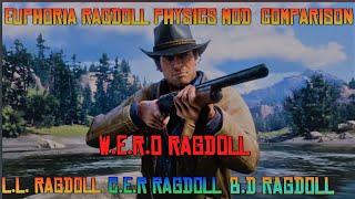 Red Dead Redemption 2 All Ragdoll Euphoria Physics  Mod Side By Side Comparison
