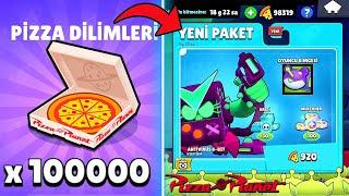 100.000 PİZZA İLE PİZZA MARKETİNDEKİ TÜM ÖZEL TEKLİFLERİ SATIN ALDIM !! BRAWL STARS