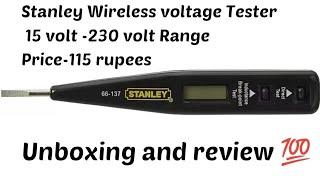 Stanley Digital Voltage Tester & Wireless Tester 66-137 Full unboxing and review genuine and honest